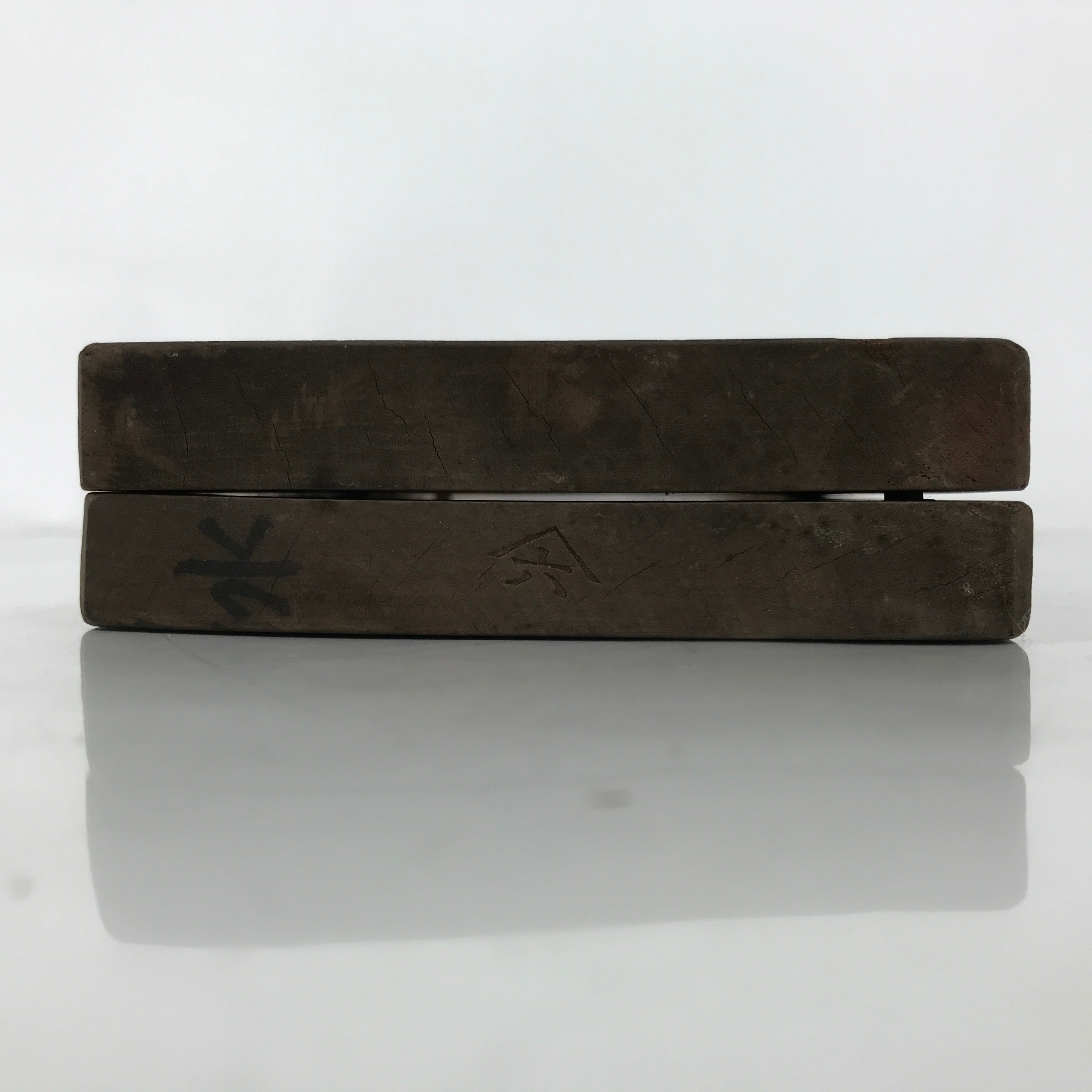 Japanese Wood Carved Kashigata Cake Mold Vtg Sweet Wagashi Water Ripple Kg583