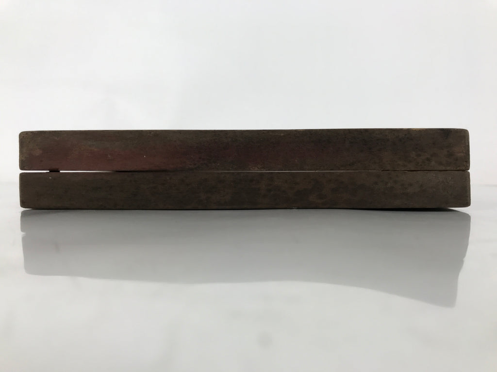 Japanese Wood Carved Kashigata Cake Mold Vtg Sweet Wagashi Water Ripple Kg583