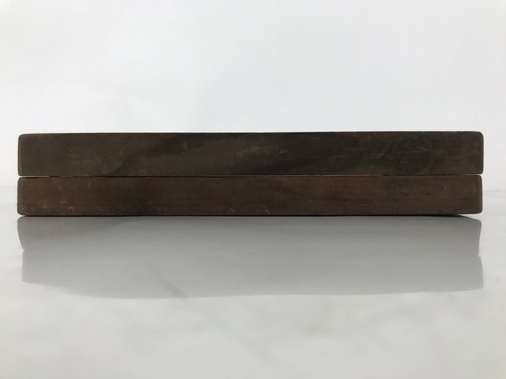 Japanese Wood Carved Kashigata Cake Mold Vtg Sweet Wagashi Water Ripple Kg583