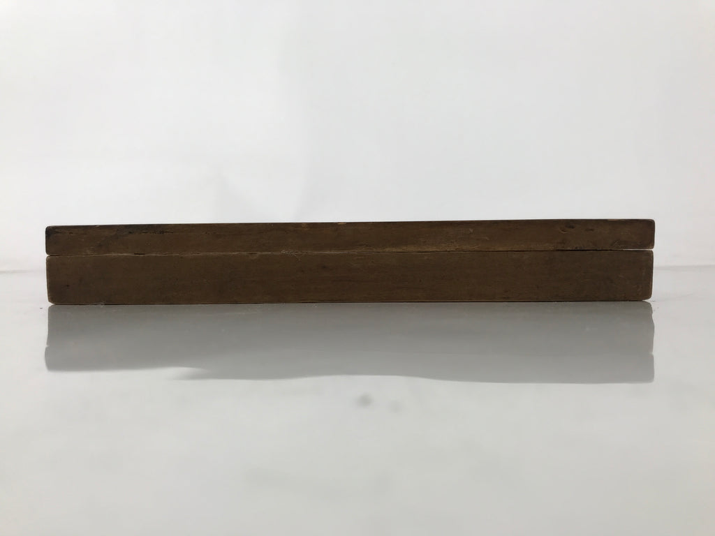 Japanese Wood Carved Kashigata Cake Mold Vtg Sweet Wagashi Zucchini Gourd Kg620