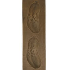 Japanese Wood Carved Kashigata Cake Mold Vtg Sweet Wagashi Zucchini Gourd Kg620