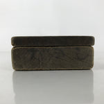 Japanese Wood Carved Kashigata Cake Mold Vtg Wagashi Komatsuna Spinach Kg638