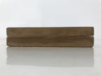 Japanese Wood Carved Kashigata Cake Mold Vtg Wagashi Komatsuna Spinach Kg722