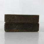 Japanese Wood Carved Kashigata Cake Mold Vtg Wagashi Komatsuna Spinach Kg722