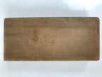 Japanese Wood Carved Kashigata Cake Mold Vtg Wagashi Komatsuna Spinach Kg722