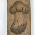 Japanese Wood Carved Kashigata Cake Mold Vtg Wagashi Mushroom Matsutake Kg557