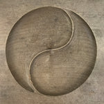 Japanese Wood Carved Kashigata Cake Mold Vtg Wagashi Yin Yang Inyou Onyou Kg643