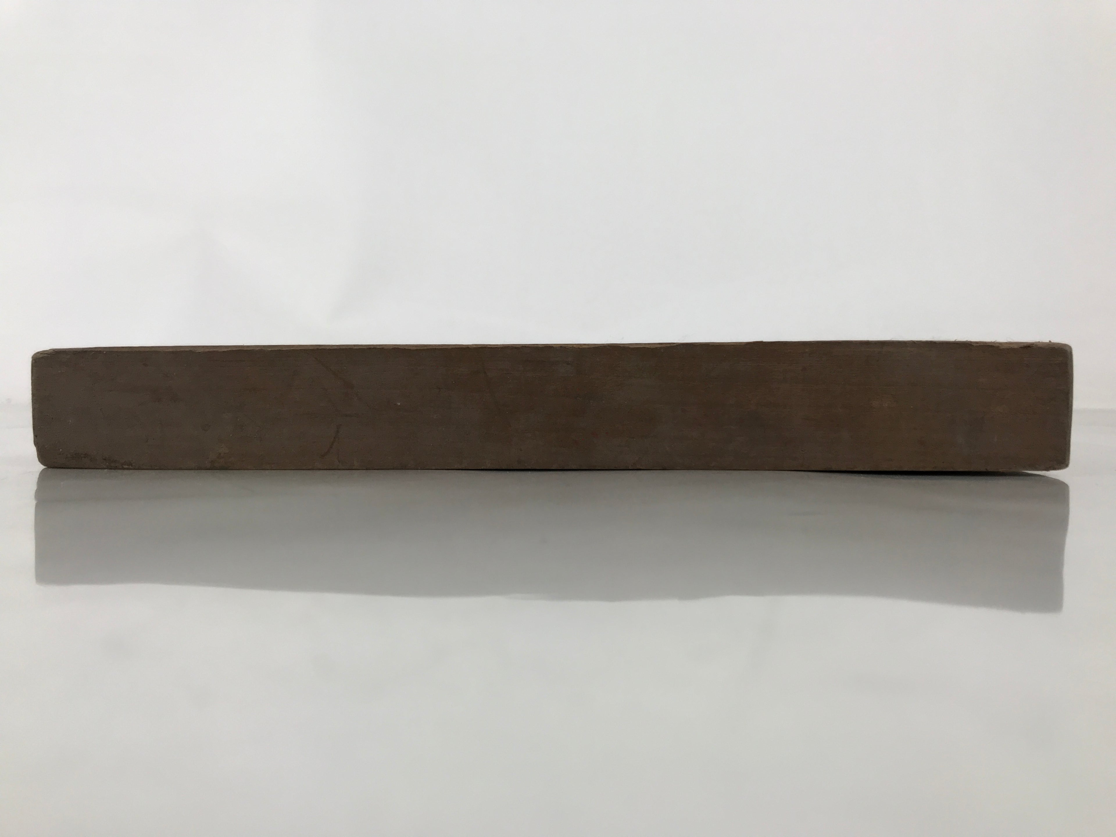 Japanese Wood Carved Kashigata Cake Mold Wagashi Line Pattern Back Plate Kg649