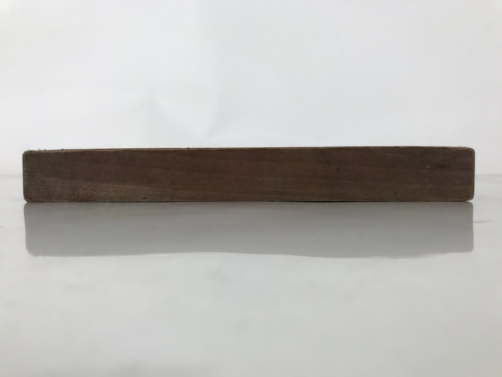 Japanese Wood Carved Kashigata Cake Mold Wagashi Line Pattern Back Plate Kg649