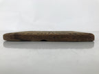 Japanese Wood Carved Kashigata Cake Mold Wagashi Line Pattern Back Plate Kg670
