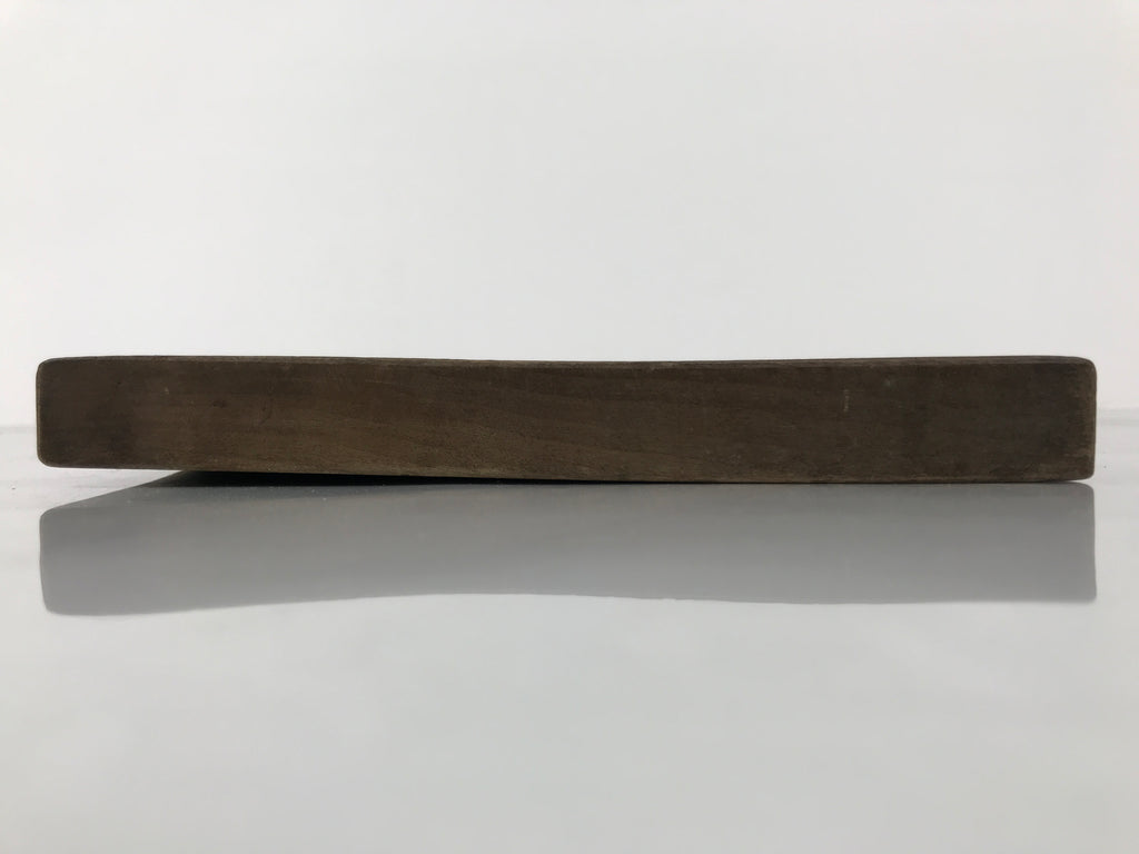 Japanese Wood Carved Kashigata Cake Mold Wagashi Line Pattern Back Plate Kg767