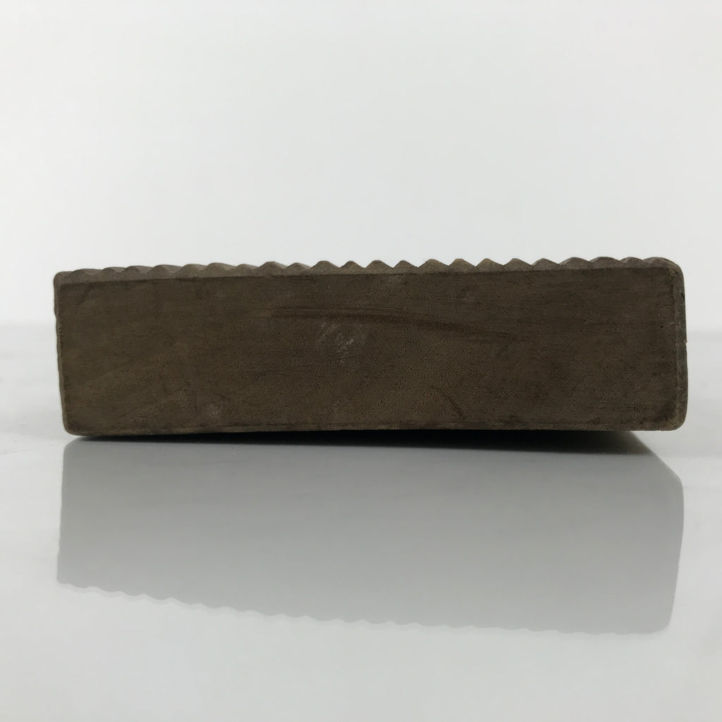 Japanese Wood Carved Kashigata Cake Mold Wagashi Line Pattern Back Plate Kg767