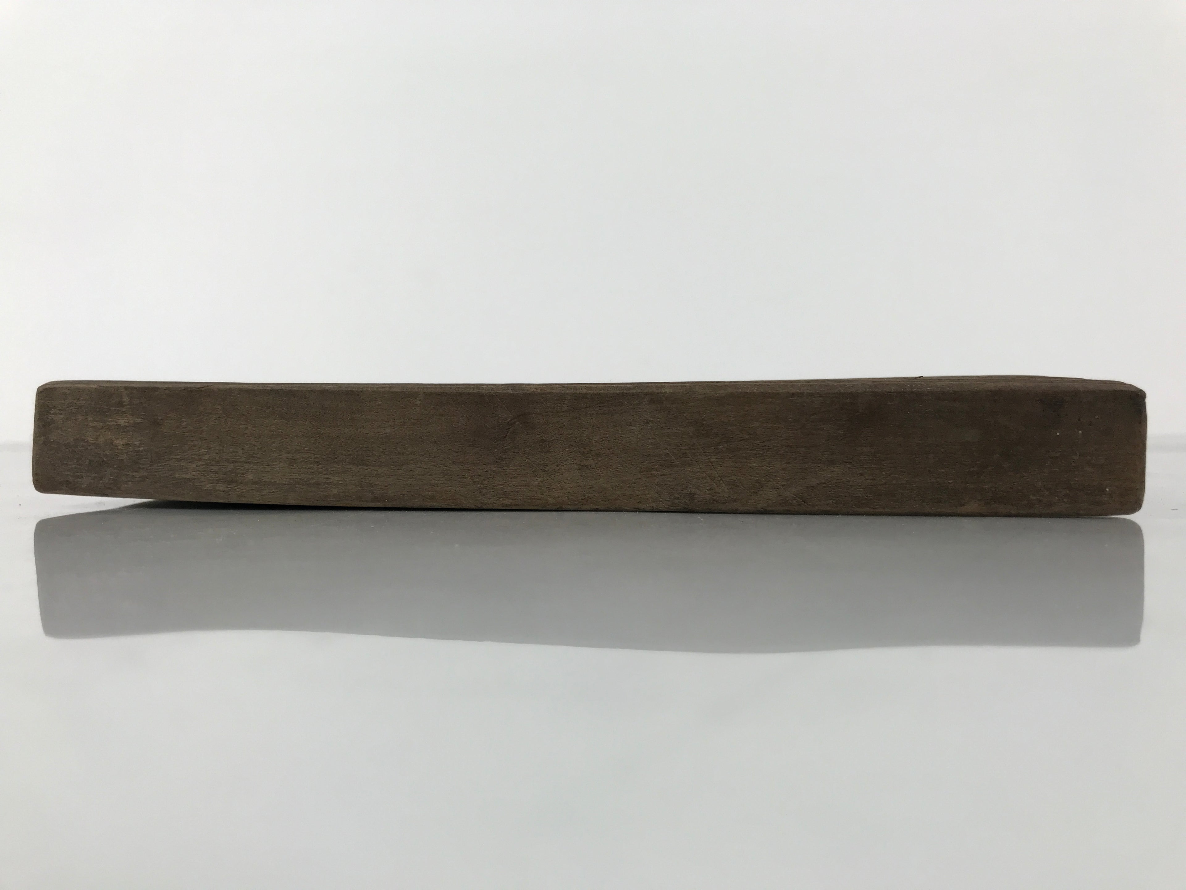 Japanese Wood Carved Kashigata Cake Mold Wagashi Line Pattern Back Plate Kg767
