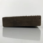 Japanese Wood Carved Kashigata Cake Mold Wagashi Line Pattern Back Plate Kg767