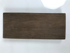 Japanese Wood Carved Kashigata Cake Mold Wagashi Line Pattern Back Plate Kg767