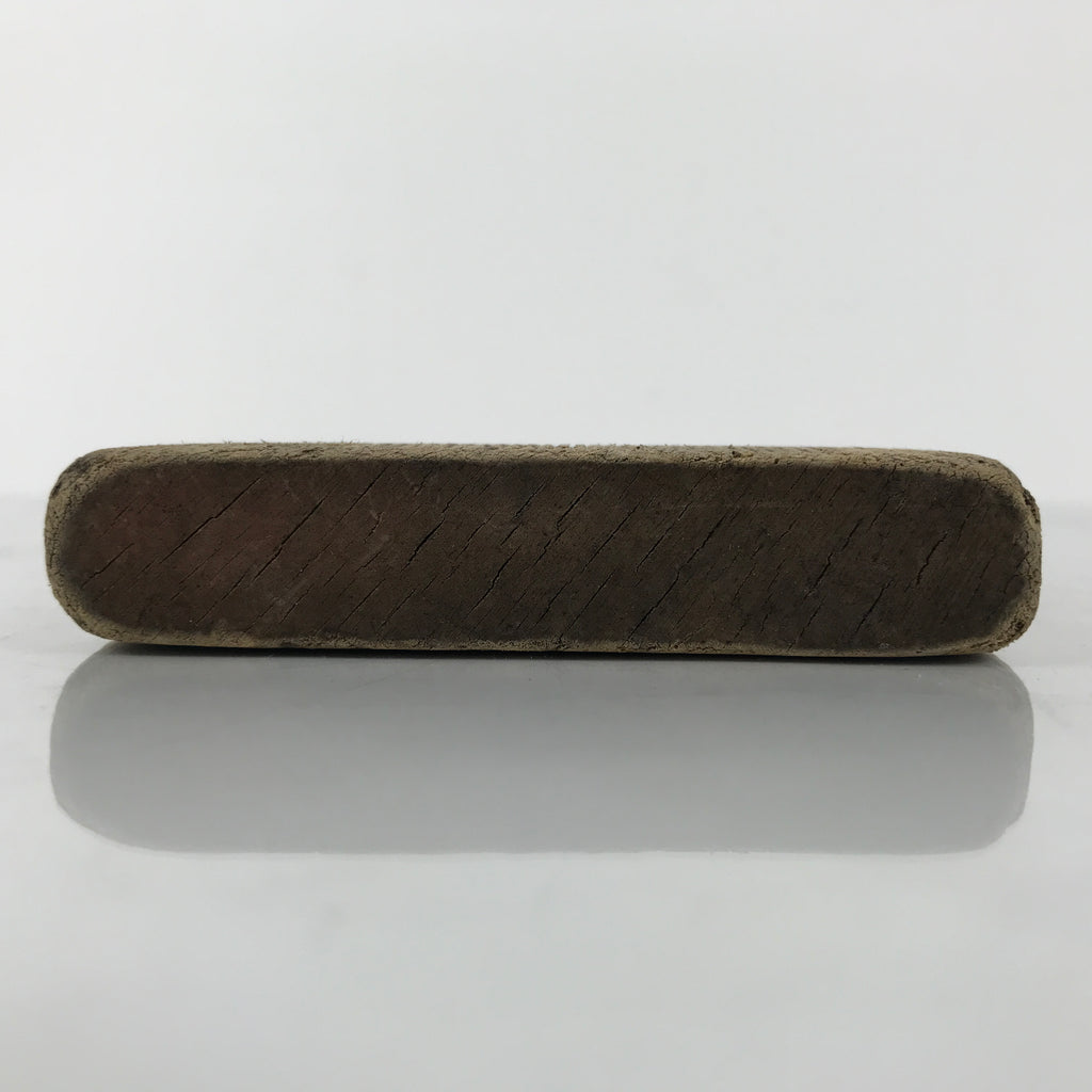 Japanese Wood Carved Kashigata Cake Mold Wagashi Line Pattern Back Plate Kg768