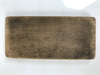 Japanese Wood Carved Kashigata Cake Mold Wagashi Line Pattern Back Plate Kg768
