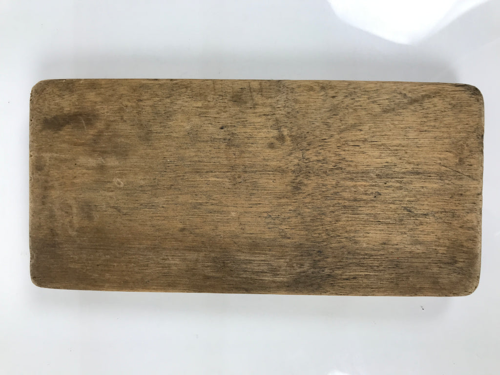 Japanese Wood Carved Kashigata Cake Mold Wagashi Line Pattern Back Plate Kg768