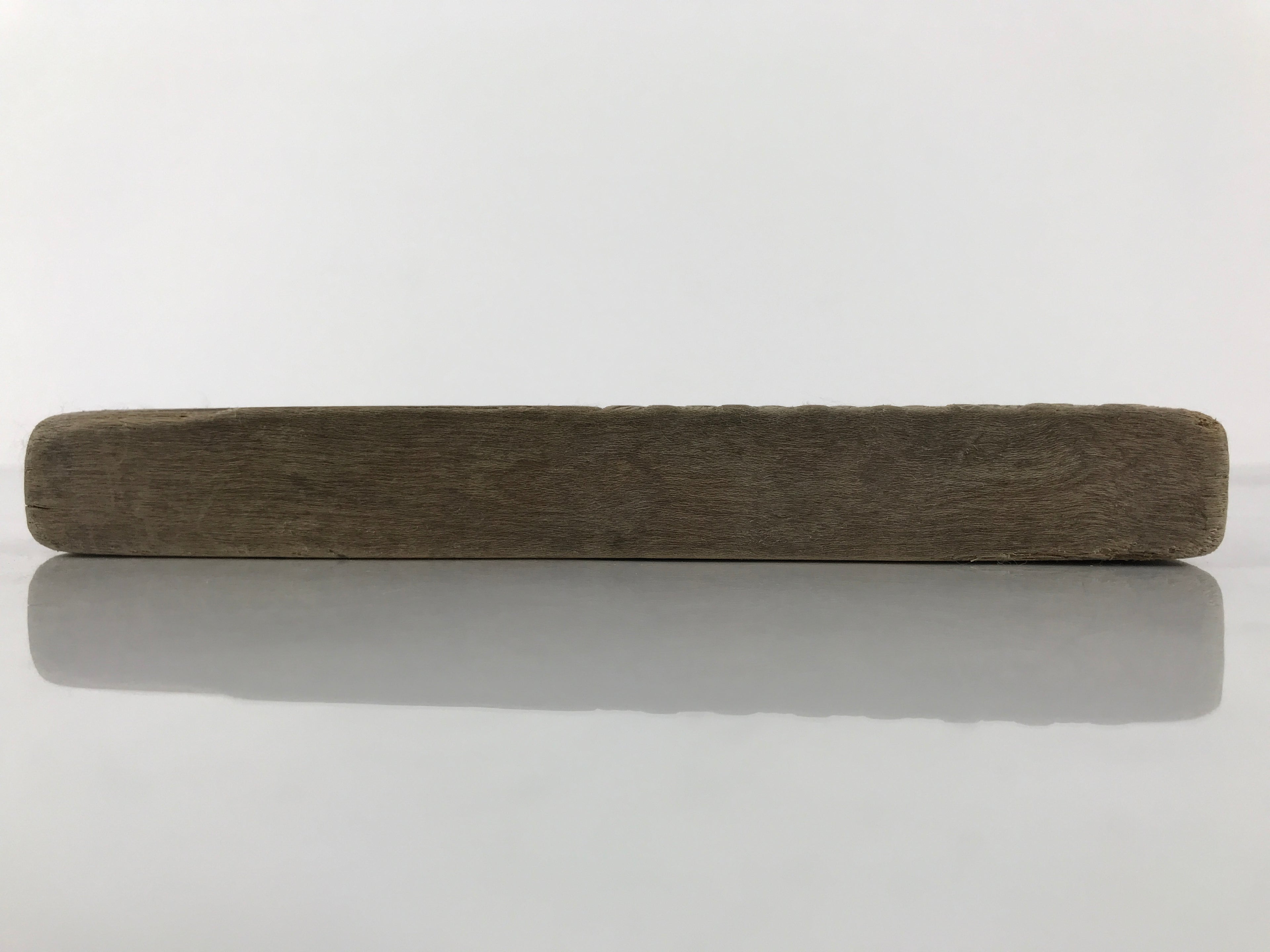 Japanese Wood Carved Kashigata Cake Mold Wagashi Line Pattern Back Plate Kg775