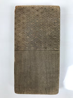 Japanese Wood Carved Kashigata Cake Mold Wagashi Line Pattern Back Plate Kg775