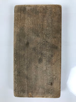 Japanese Wood Carved Kashigata Cake Mold Wagashi Line Pattern Back Plate Kg775