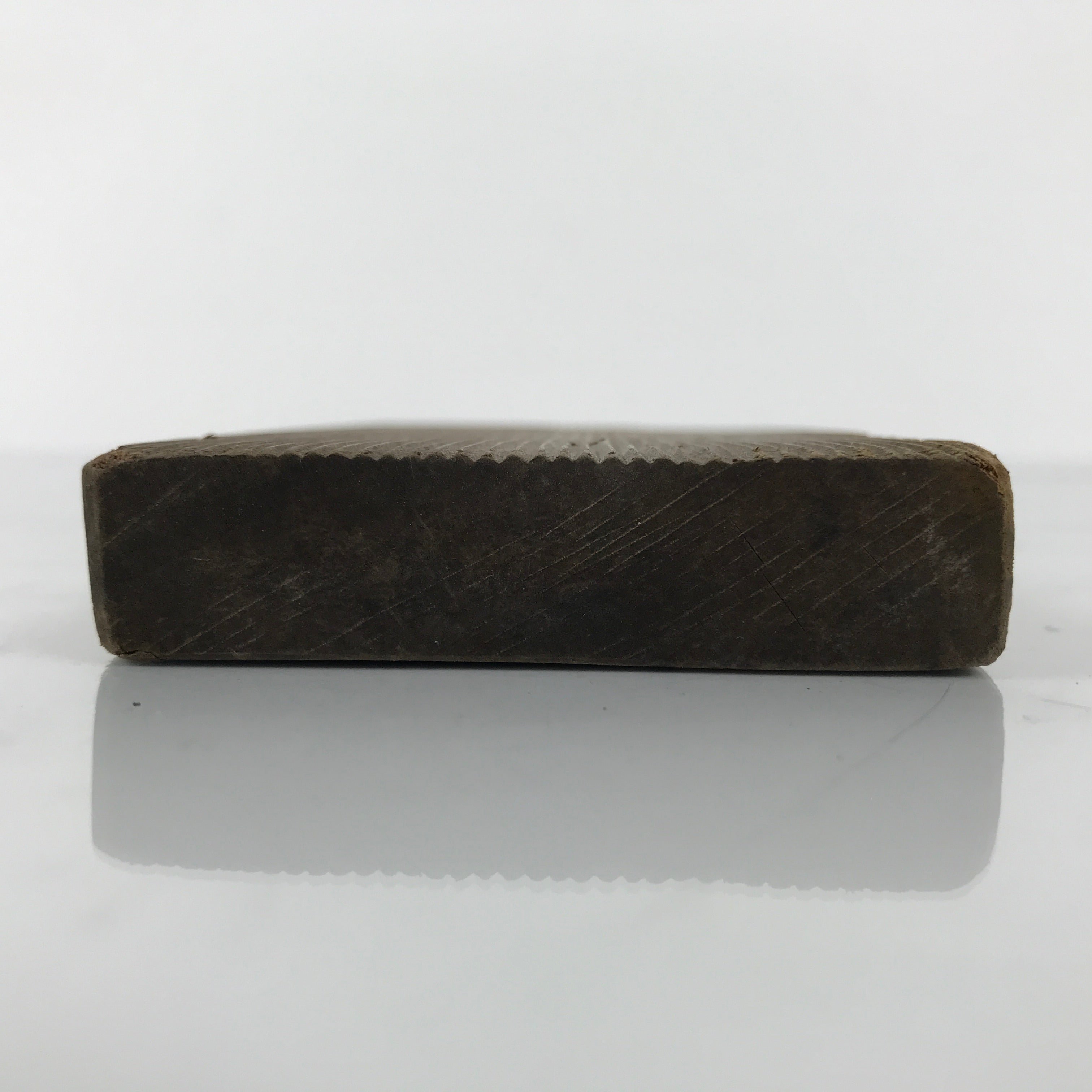 Japanese Wood Carved Kashigata Cake Mold Wagashi Line Pattern Back Plate Kg796