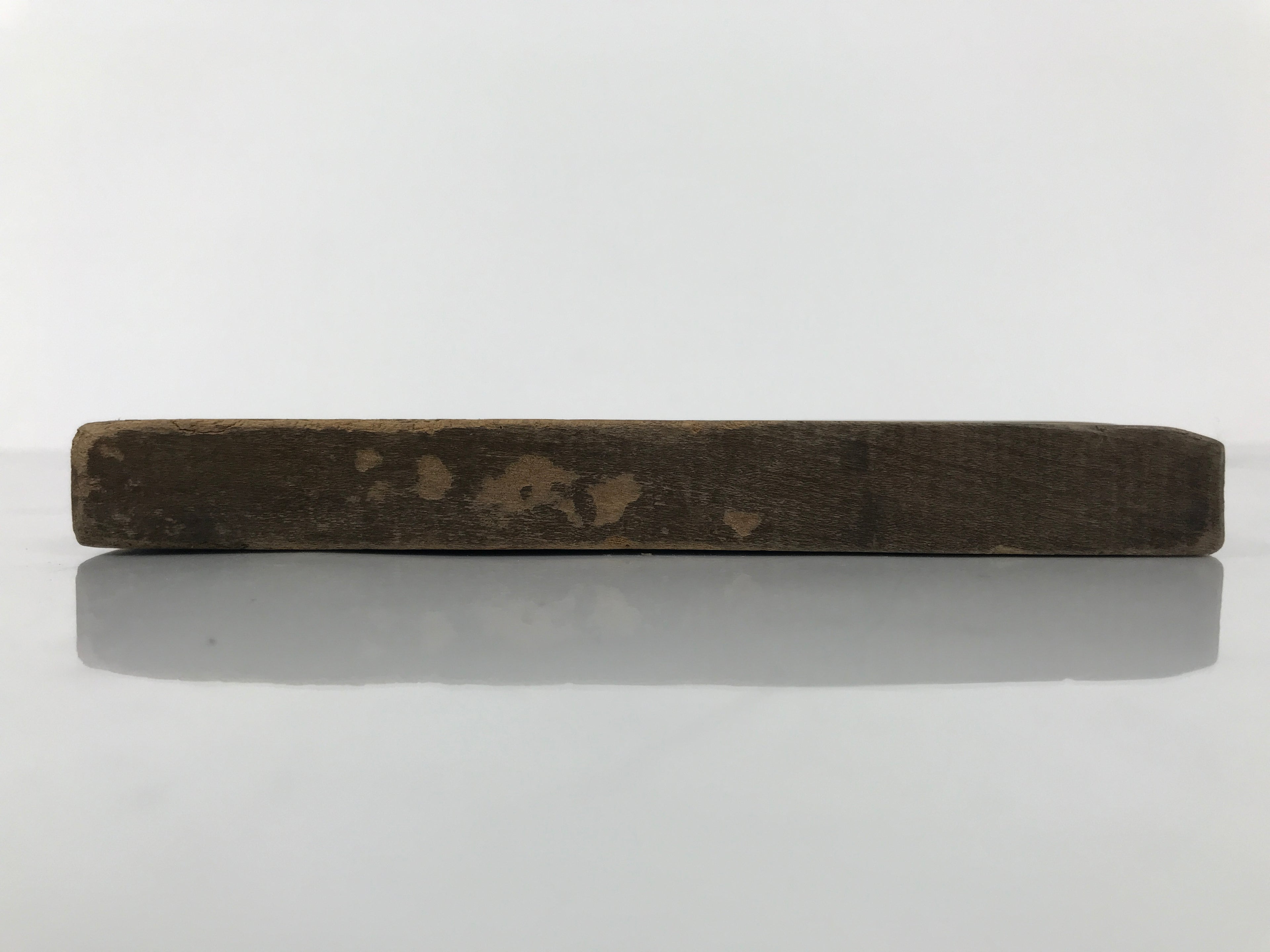Japanese Wood Carved Kashigata Cake Mold Wagashi Line Pattern Back Plate Kg796