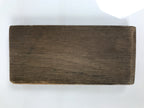Japanese Wood Carved Kashigata Cake Mold Wagashi Line Pattern Back Plate Kg796