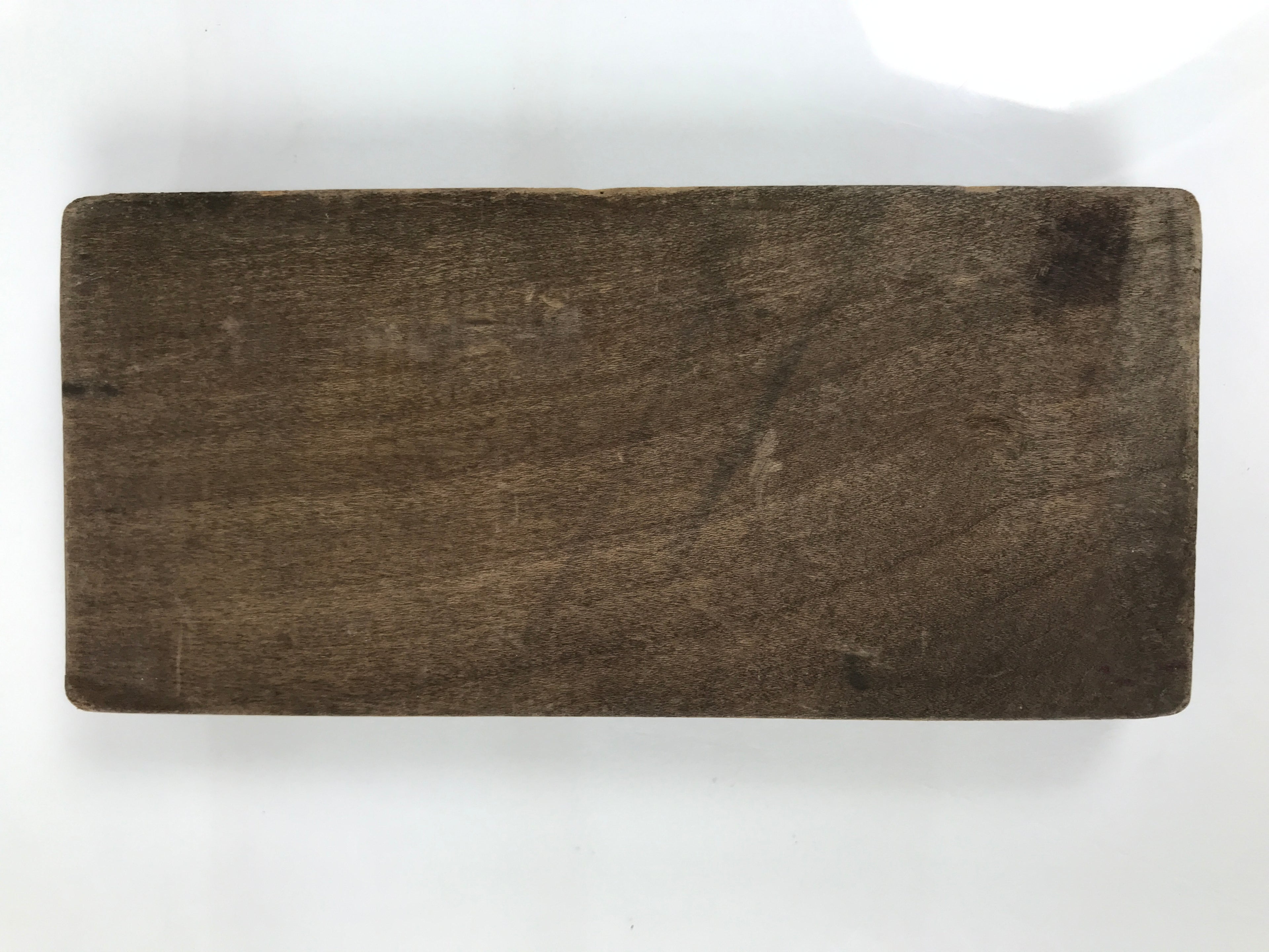 Japanese Wood Carved Kashigata Cake Mold Wagashi Line Pattern Back Plate Kg796