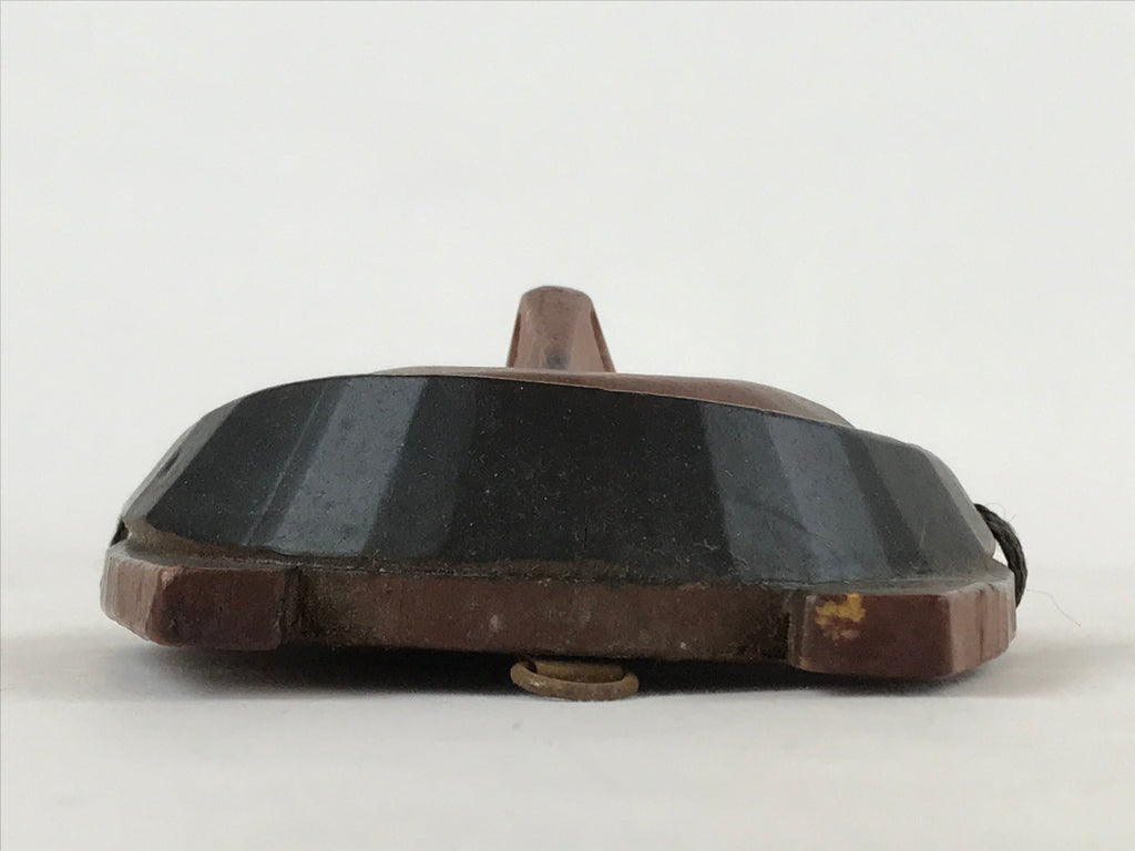 Japanese Wood Carving Noh Mask Kagura Face Vtg Kidoairaku Kyogen Gigaku OM37