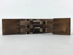 Japanese Wood Foldable Pillow Vtg Neck Rest Geisha Takamakura Dark Brown JK595