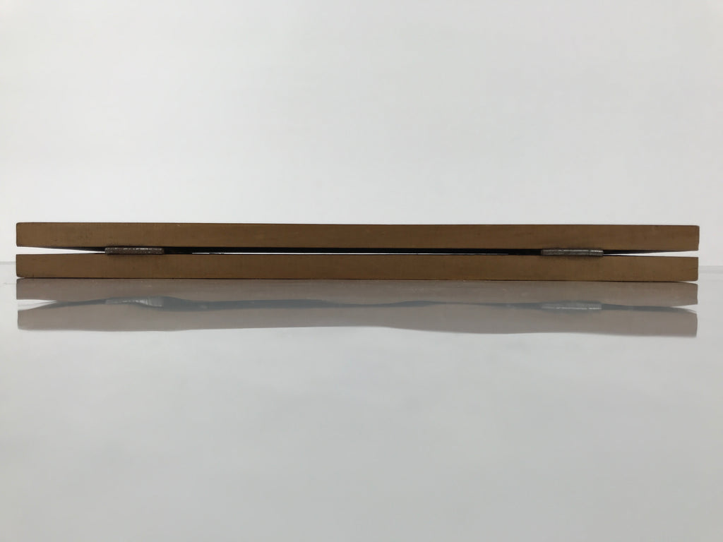 Japanese Wood Go Board Vtg Game Folding Goban Portable Igo 19X19 Grid GB102