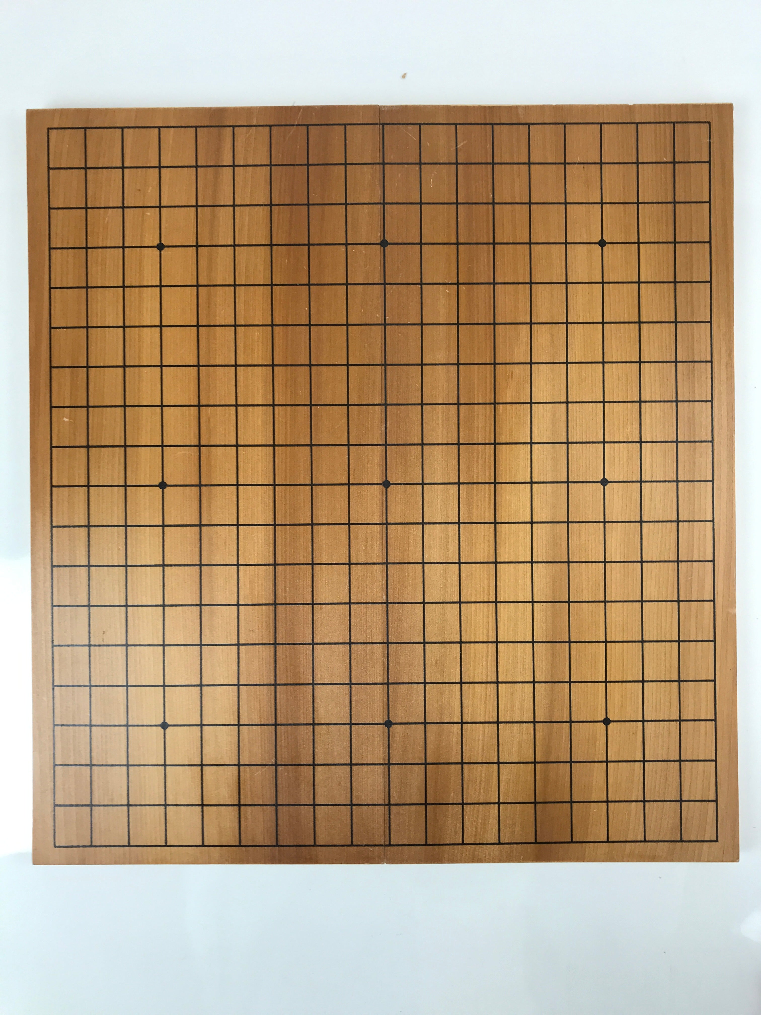 Japanese Wood Go Board Vtg Game Table Folding Goban Portable Igo 19X19 Grid GB93