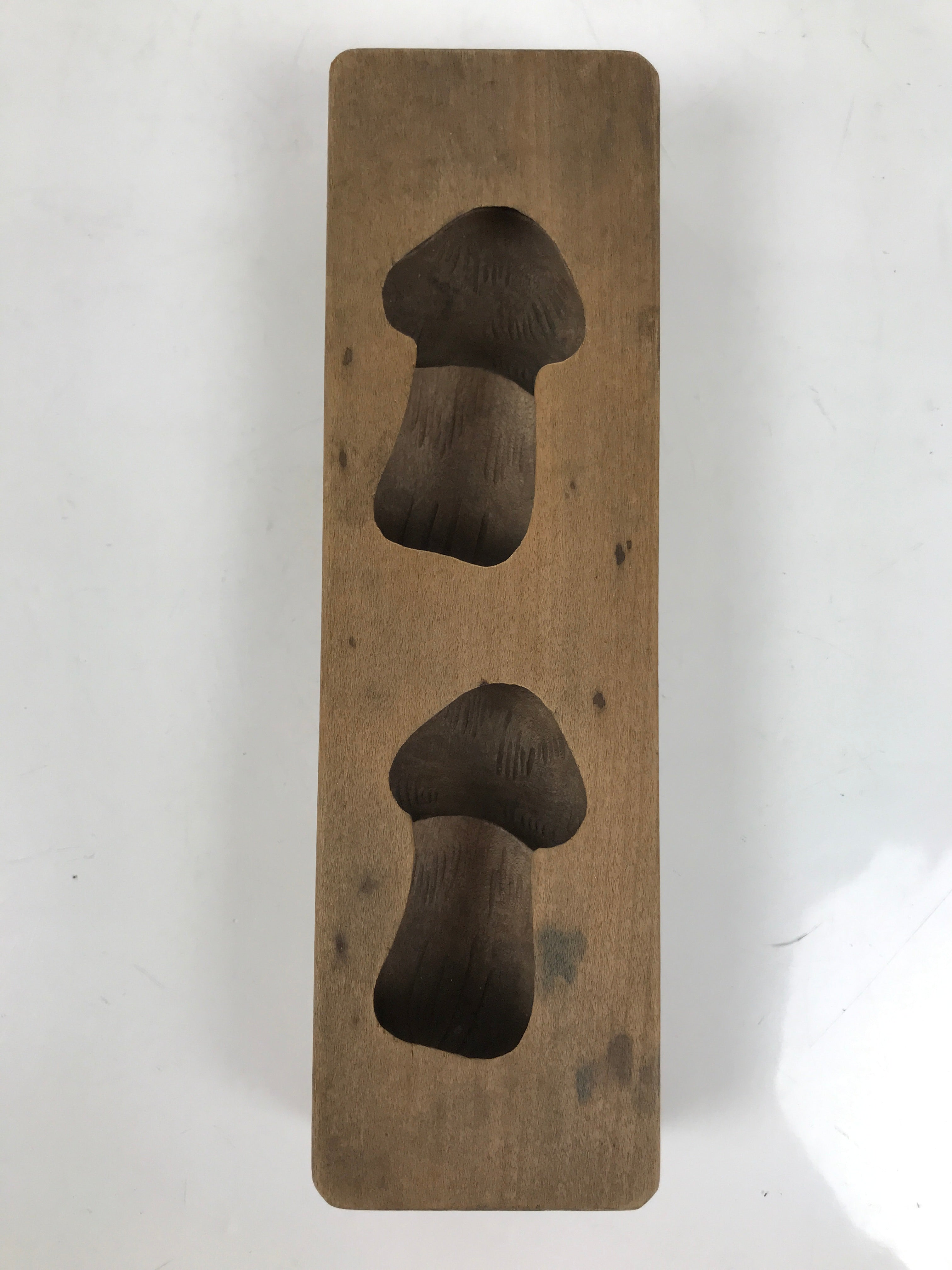 Japanese Wood Kashigata Cake Mold Sweet Wagashi Kinoko Matsutake Mushroom Kg717