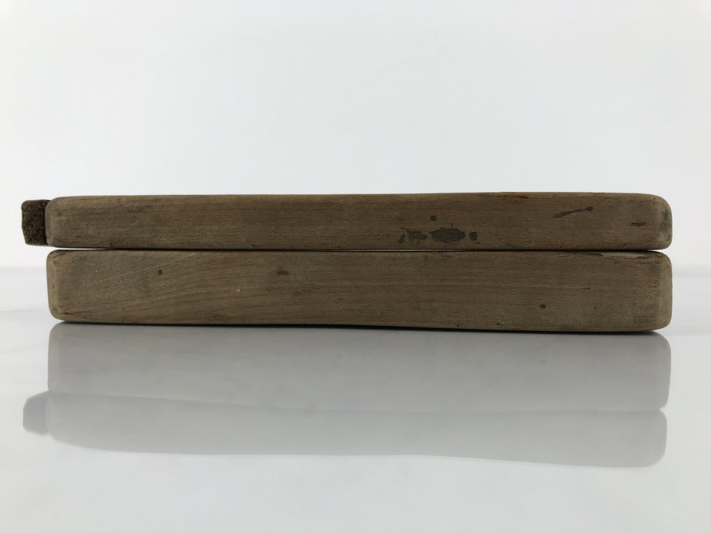 Japanese Wood Kashigata Cake Mold Vtg Sweet Wagashi Bamboo Shoot Takenoko Kg790