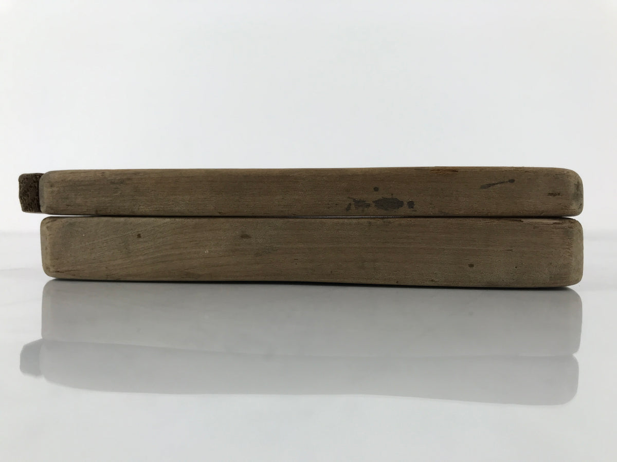 Japanese Wood Kashigata Cake Mold Vtg Sweet Wagashi Bamboo Shoot Takenoko Kg790