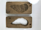 Japanese Wood Kashigata Cake Mold Vtg Sweet Wagashi Bamboo Shoot Takenoko Kg790