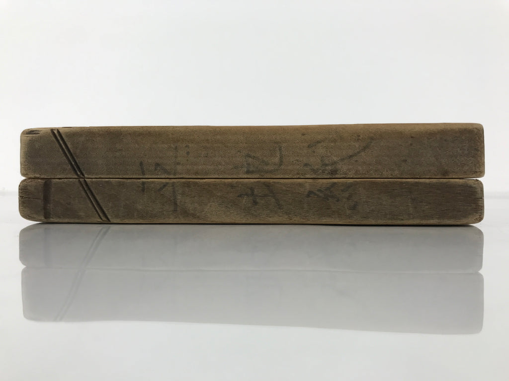 Japanese Wood Kashigata Cake Mold Vtg Sweet Wagashi Folding Fan Sensu Kg758
