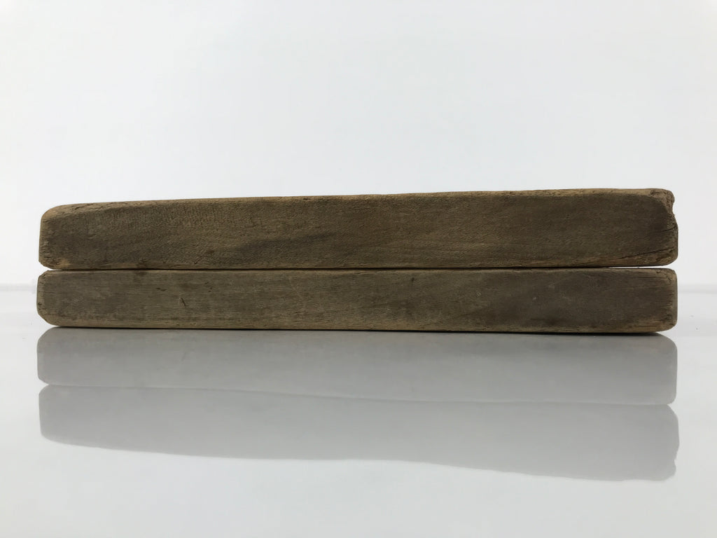 Japanese Wood Kashigata Cake Mold Vtg Sweet Wagashi Folding Fan Sensu Kg758