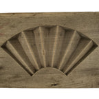 Japanese Wood Kashigata Cake Mold Vtg Sweet Wagashi Folding Fan Sensu Kg758