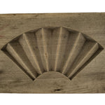 Japanese Wood Kashigata Cake Mold Vtg Sweet Wagashi Folding Fan Sensu Kg758