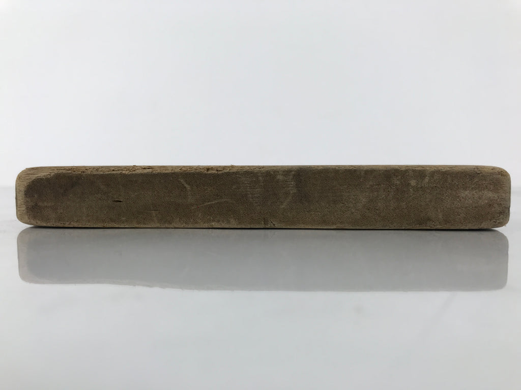 Japanese Wood Kashigata Cake Mold Vtg Sweet Wagashi Take Bamboo Back Plate Kg783