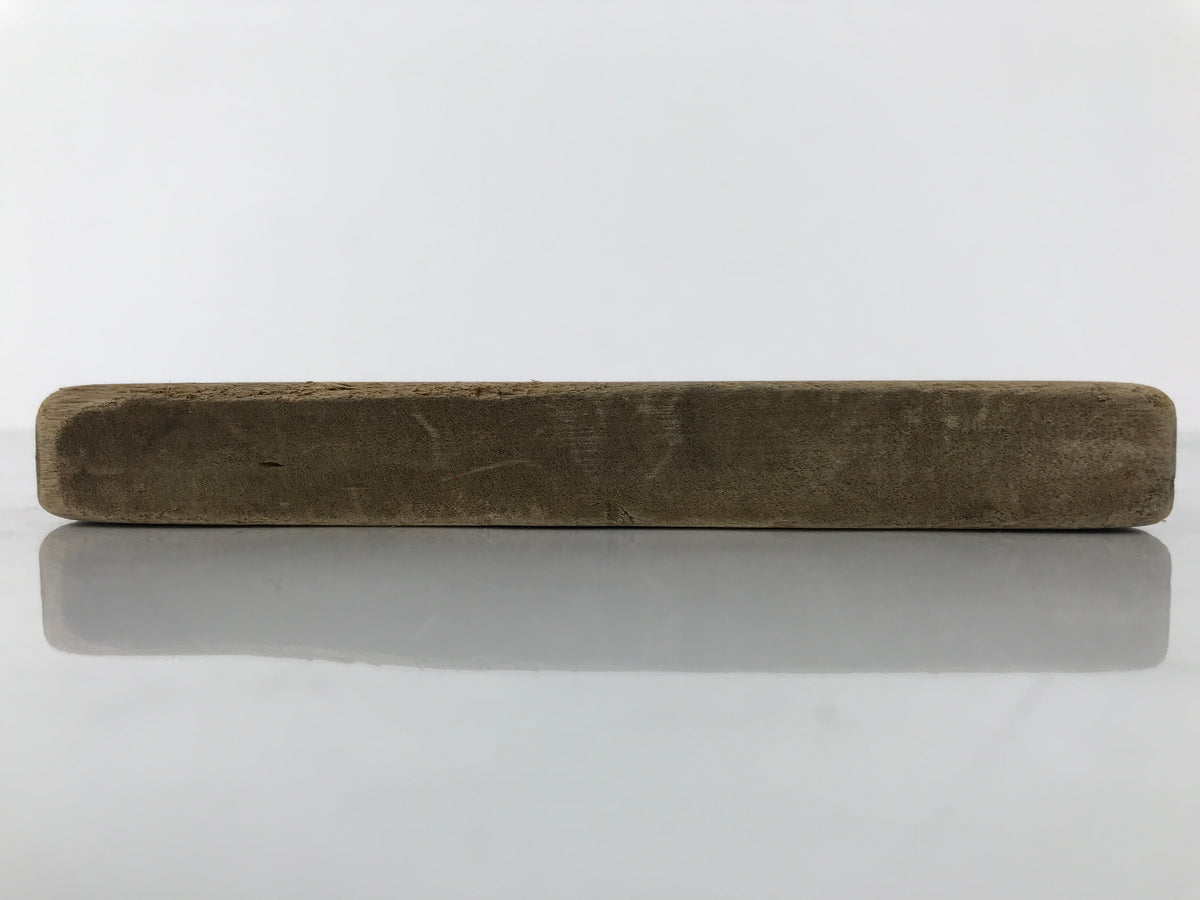 Japanese Wood Kashigata Cake Mold Vtg Sweet Wagashi Take Bamboo Back Plate Kg783
