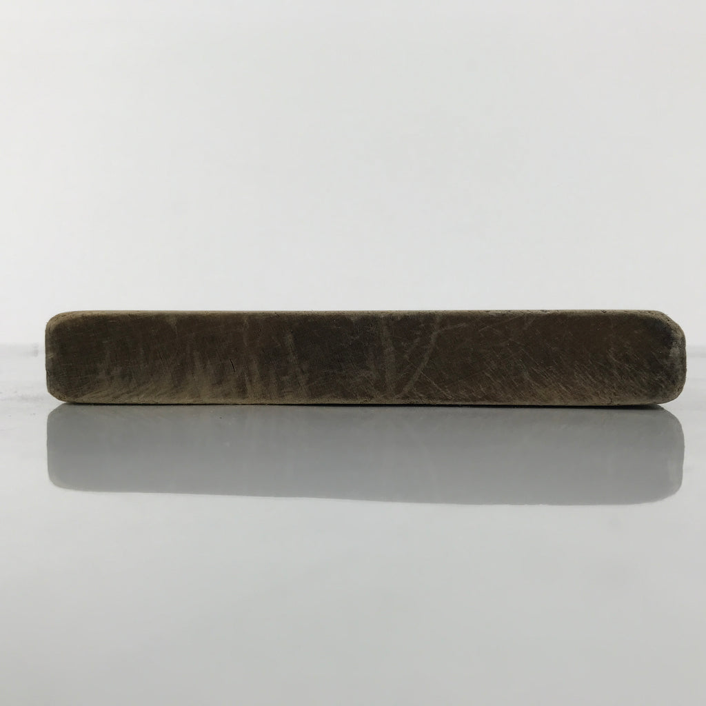 Japanese Wood Kashigata Cake Mold Vtg Sweet Wagashi Take Bamboo Back Plate Kg783