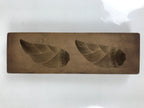 Japanese Wood Kashigata Cake Mold Vtg Sweet Wagashi Takenoko Bamboo Shoot Kg705