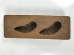 Japanese Wood Kashigata Cake Mold Vtg Sweet Wagashi Takenoko Bamboo Shoot Kg716