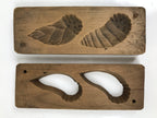 Japanese Wood Kashigata Cake Mold Vtg Sweet Wagashi Takenoko Bamboo Shoot Kg716