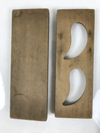 Japanese Wood Kashigata Cake Mold Vtg Sweet Wagashi Takenoko Bamboo Shoot Kg739