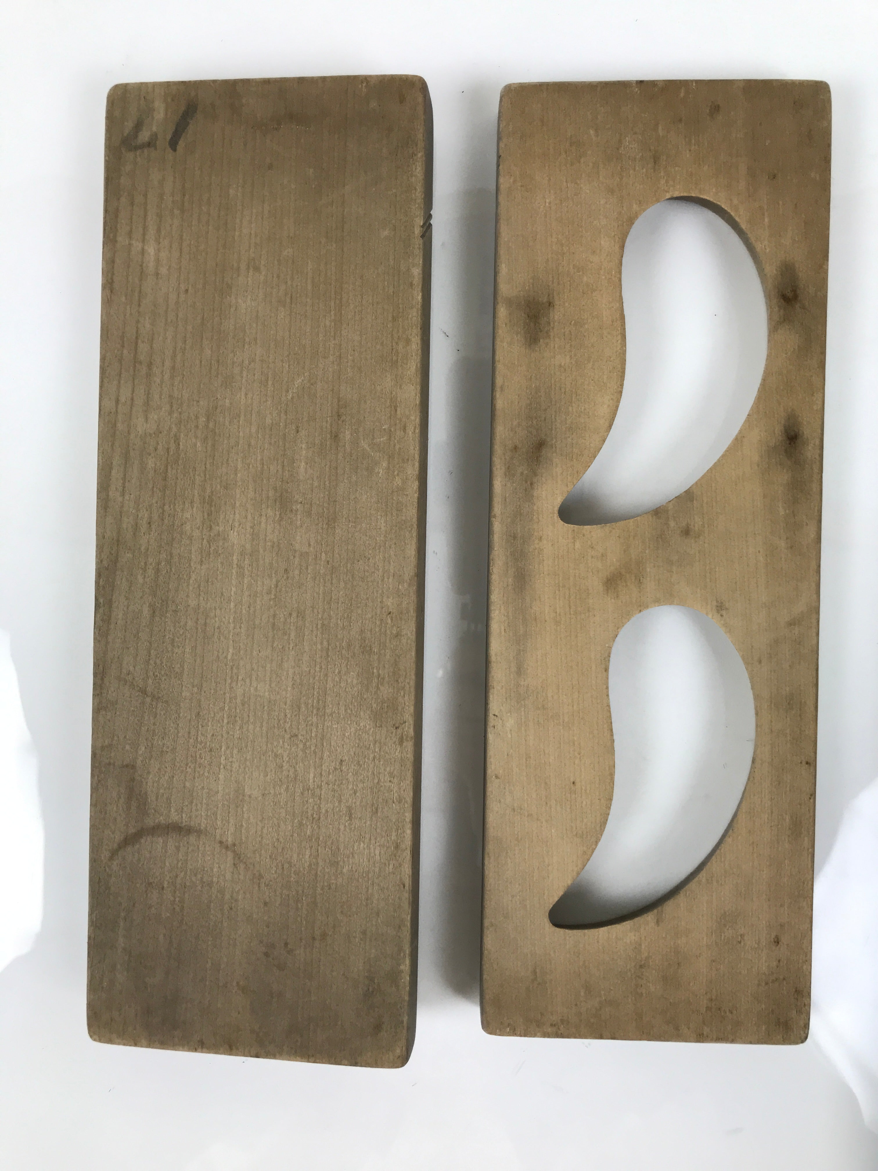 Japanese Wood Kashigata Cake Mold Vtg Sweet Wagashi Takenoko Bamboo Shoot Kg739