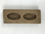 Japanese Wood Kashigata Cake Mold Vtg Sweet Wagashi Takenoko Bamboo Shoot Kg749